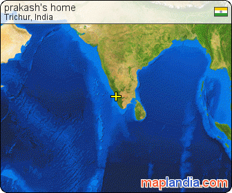 prakash's home satellite map