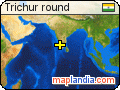 Trichur round satellite map