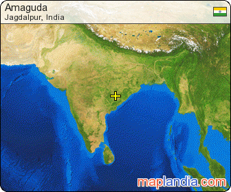 Amaguda satellite map