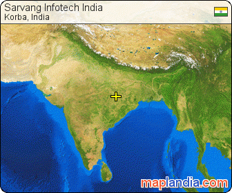 Sarvang Infotech India satellite map