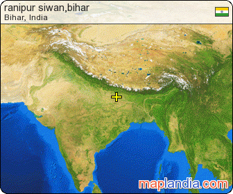 ranipur siwan,bihar satellite map