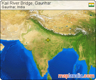 Kail River Bridge, Gaurihar satellite map
