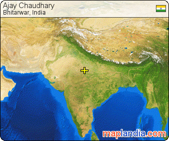 Ajay Chaudhary satellite map