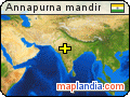 Annapurna mandir  satellite map