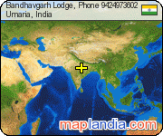 Bandhavgarh Lodge, Phone 9424973602 satellite map