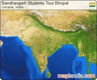 Bandhavgarh Students Tour Bhopal satellite map