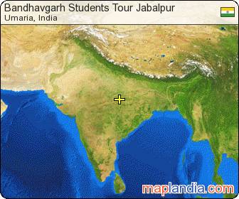 Bandhavgarh Students Tour Jabalpur satellite map