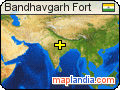 Bandhavgarh Fort satellite map