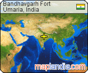 Bandhavgarh Fort satellite map