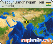 Nagpur Bandhavgarh Tour satellite map