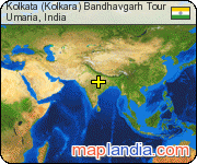 Kolkata (Kolkara) Bandhavgarh Tour satellite map