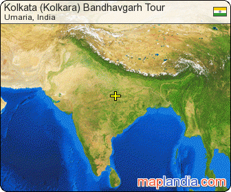 Kolkata (Kolkara) Bandhavgarh Tour satellite map