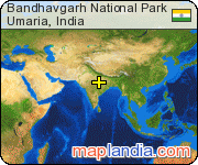 Bandhavgarh National Park satellite map