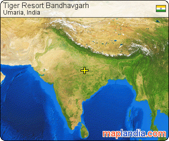 Tiger Resort Bandhavgarh satellite map