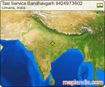 Taxi Service Bandhavgarh 9424973602 satellite map