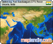 Swimming Pool Bandhavgarh GTV Resor satellite map