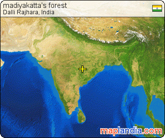 madiyakatta's forest satellite map