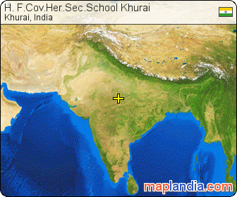 H. F.Cov.Her.Sec.School Khurai satellite map