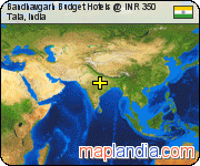 Bandhavgarh Budget Hotels @ INR 350 satellite map