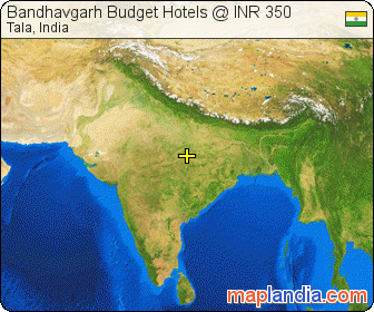 Bandhavgarh Budget Hotels @ INR 350 satellite map