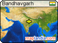 Bandhavgarh satellite map