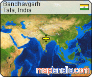Bandhavgarh satellite map