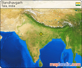 Bandhavgarh satellite map
