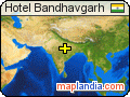 Hotel Bandhavgarh satellite map
