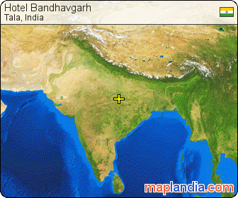 Hotel Bandhavgarh satellite map
