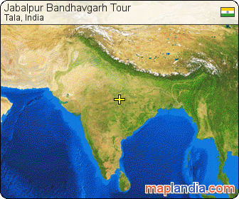 Jabalpur Bandhavgarh Tour satellite map