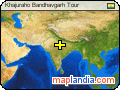 Khajuraho Bandhavgarh Tour satellite map
