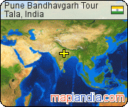 Pune Bandhavgarh Tour satellite map
