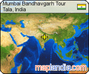 Mumbai Bandhavgarh Tour satellite map