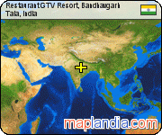 Restaurant GTV Resort, Bandhavgarh satellite map