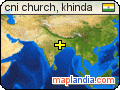 cni church, khinda satellite map