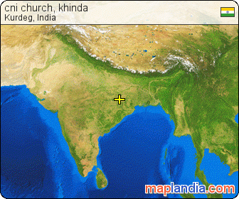 cni church, khinda satellite map