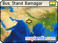 Bus Stand Barnagar satellite map