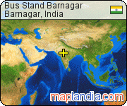 Bus Stand Barnagar satellite map