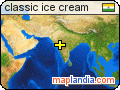 classic ice cream satellite map