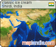 classic ice cream satellite map