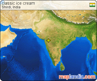 classic ice cream satellite map