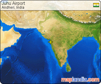 Juhu Airport satellite map