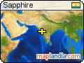 Sapphire satellite map