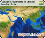 Serviced Apartments in Mumbai satellite map