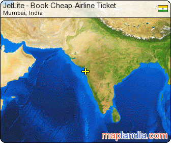 JetLite - Book Cheap Airline Ticket satellite map