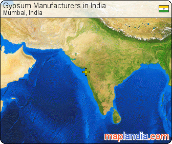 Gypsum Manufacturers in India satellite map
