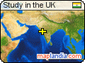 Study in the UK satellite map