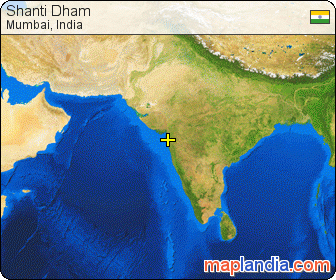 Shanti Dham satellite map