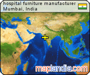 hospital furniture manufacturer satellite map