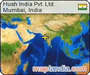Hush India Pvt. Ltd. satellite map